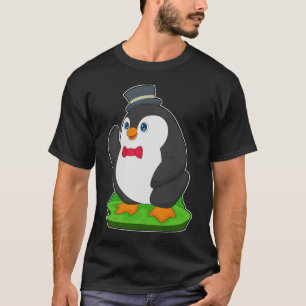 Pinguin Putzen Fliege Hochzeit T-Shirt