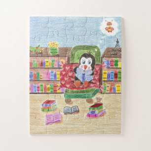 Pinguin-Puzzle für intelligentes Lesen Puzzle