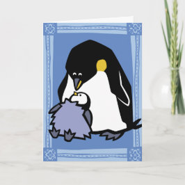 Pinguin-Puzzle-Grußkarte für Wildtiere Karte