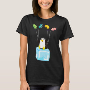 Pinguin Puzzles Balloons Autismus Bewusstsein Auti T-Shirt