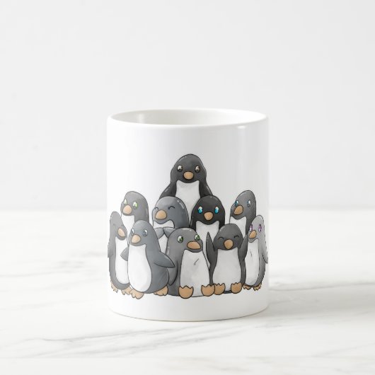 Pinguin-Pyramide Kaffeetasse (Mittel)