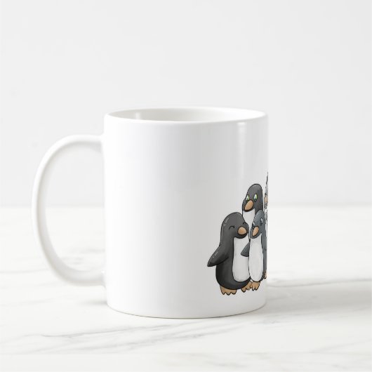 Pinguin-Pyramide Kaffeetasse (Links)