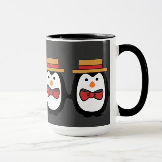Pinguin-Quartett Tasse (Rechts)