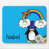Pinguin Rainbow Butterfly Maus Pad! Maus Pad Mousepad (Vorne)