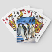 Pinguin Rave Party Spielkarten (Rückseite)