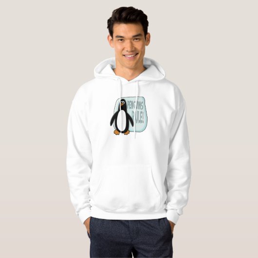 Pinguin-Regel-Kapuzenpullis Hoodie (Vorne ganz)