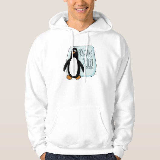 Pinguin-Regel-Kapuzenpullis Hoodie (Vorderseite)
