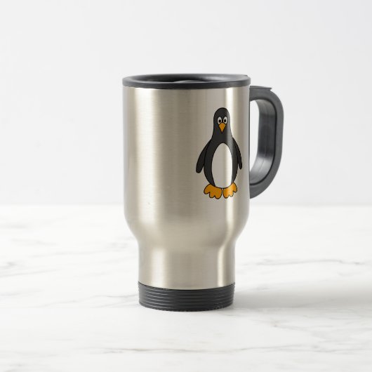 Pinguin Reisebecher (VorderseiteRechts)