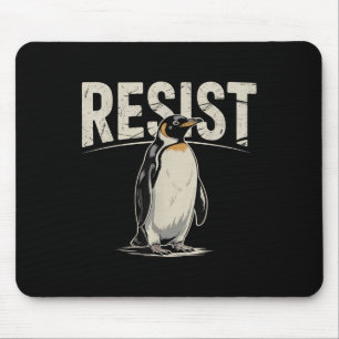Pinguin Resist Aktivismus Cool Funny Pinguins Resi Mousepad