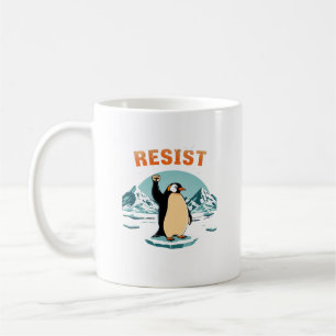 Pinguin Resist Muckup Graphic Vintag Arctic Kaffeetasse
