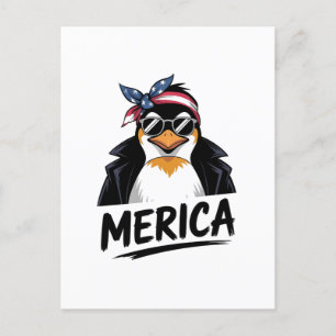 Pinguin Resist Pinguine Protest gegen Ankündigungspostkarte