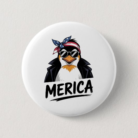 Pinguin Resist Pinguine Protest gegen Button (Vorderseite)