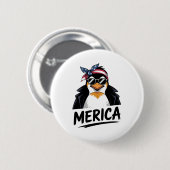 Pinguin Resist Pinguine Protest gegen Button (Vorne & Hinten)