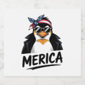 Pinguin Resist Pinguine Protest gegen Schaumweinetikett (Einzelnes Label)