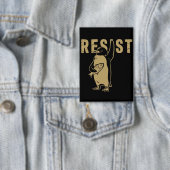 Pinguin Resist Pinguine protestieren gegen Zölle Button (Insitu)