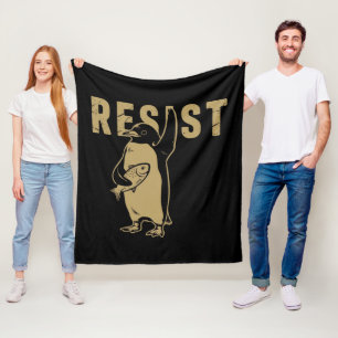 Pinguin Resist Pinguine protestieren gegen Zölle Fleecedecke