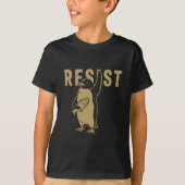 Pinguin Resist Pinguine protestieren gegen Zölle T-Shirt (Vorderseite)