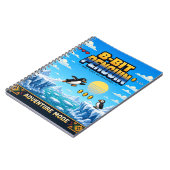 Pinguin, Retro-8-Bit-Pixelkunst Notizblock (Linke Seite)