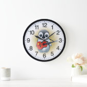 Pinguin Retro Große Wanduhr (Zuhause)