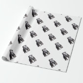 Pinguin Romance Geschenkpapier (Ungerollt)
