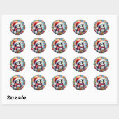 Pinguin Round Stickers (Blatt)