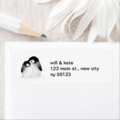 Pinguin-Rücksendeadressen-Aufkleber (Insitu)