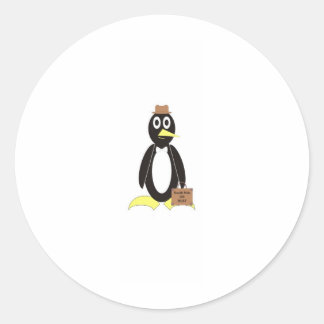 Pinguin Runder Aufkleber