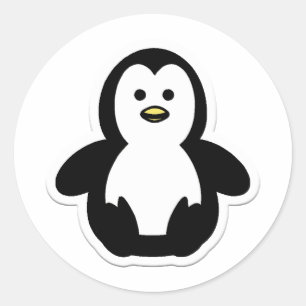 Pinguin Runder Aufkleber
