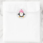 Pinguin Runder Aufkleber (Tasche)