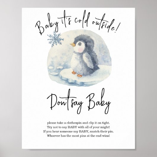 Pinguin - Sag nicht, Baby Poster (Vorne)