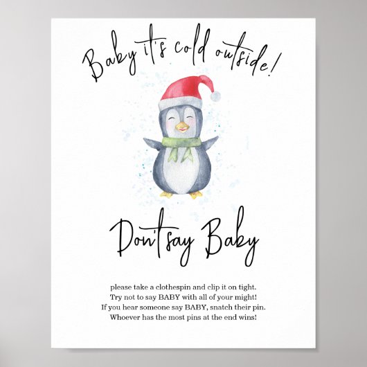 Pinguin - Sag nicht, Baby Poster (Vorne)