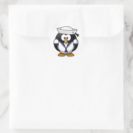 Pinguin Sailor Stickers (Tasche)