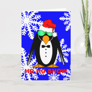 Pinguin Sankt Feiertagskarte