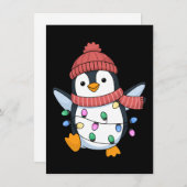 Pinguin Santa Lichter Weihnachten Pinguine Xmas (Vorne/Hinten)