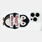 Pinguin-Schild: Nicht verpassen Case-Mate iPhone Hülle (Rückseite (Horizontal))