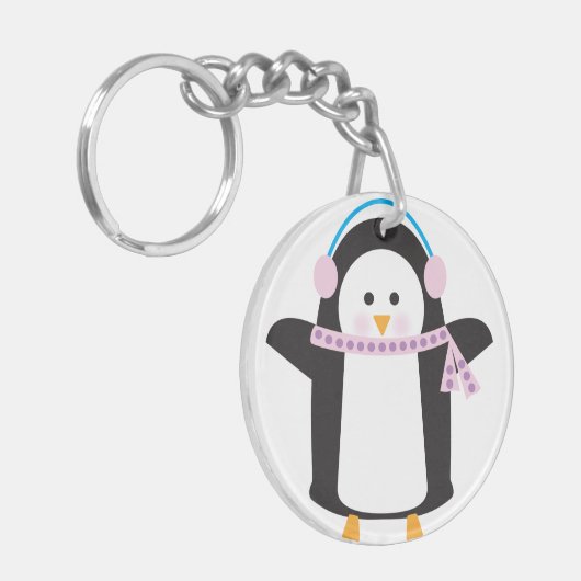 Pinguin Schlüsselanhänger (Vorderseite links)