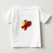 Pinguin-Schlüsselanhänger Baby T-shirt (Rückseite)