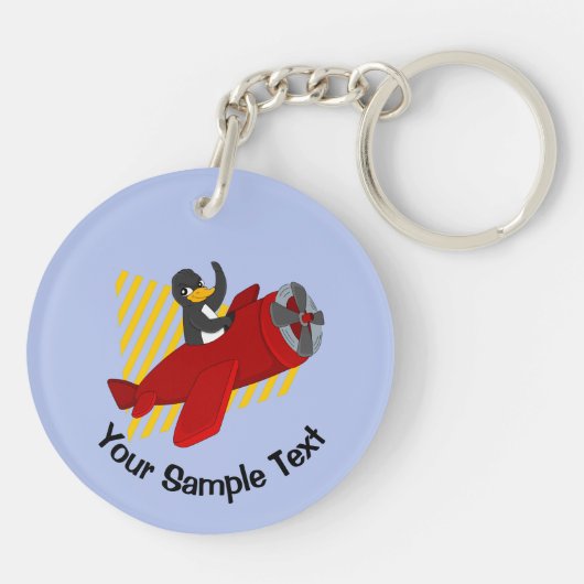 Pinguin-Schlüsselanhänger Schlüsselanhänger (Rückseite)