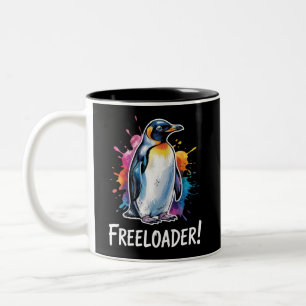 Pinguin Schmarotzer Widerstehe Politik Zweifarbige Tasse