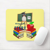 Pinguin School Lehrer Mouse Pad! Mousepad (Mit Mouse)