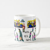 Pinguin-Schulbusfahrer Tasse (VorderseiteRechts)