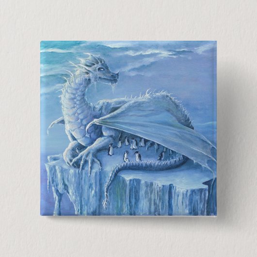 Pinguin-Schutz-Knopf Button (Vorderseite)