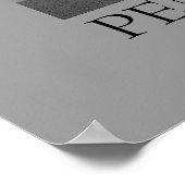 Pinguin ~ Schwarz-Weiß Poster (Ecke)