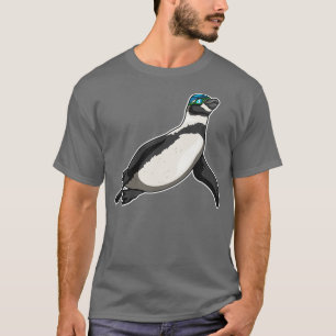 Pinguin Schwimmen Schwimmbrille T-Shirt