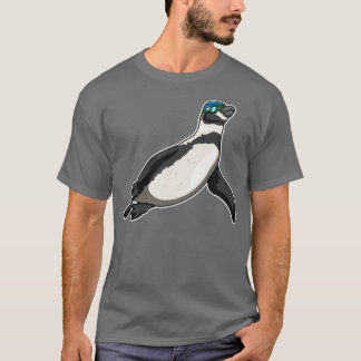 Pinguin Schwimmen Schwimmbrille T-Shirt