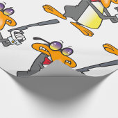 Pinguin Secret Agent Geschenkpapier