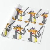 Pinguin Secret Agent Geschenkpapier (Ungerollt)