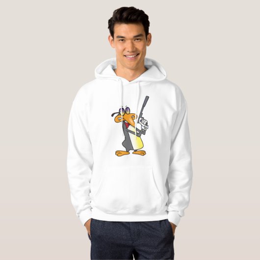 Pinguin Secret Agent Hoodie (Vorne ganz)