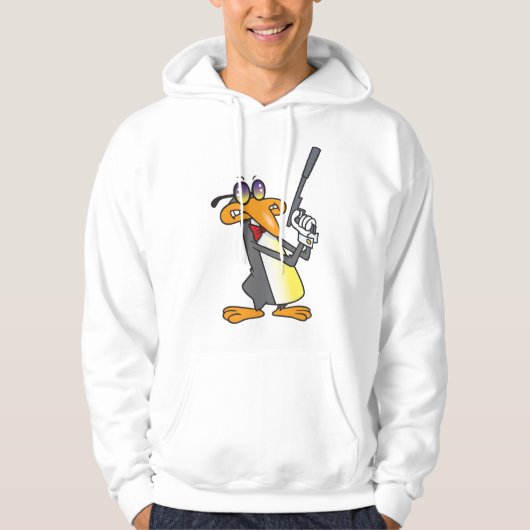 Pinguin Secret Agent Hoodie (Vorderseite)