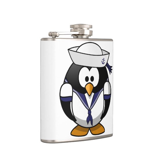 Pinguin-Seemann-Flasche Flachmann (Rechts)